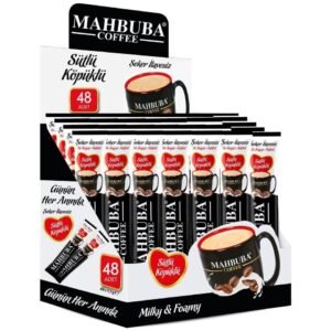 Mahbuba Coffee 2si1 Arada Şekersiz Sütlü Köpüklü Hazır Kahve 48x9,5gr