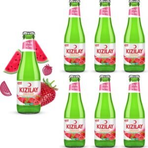 Kızılay Maden Suyu Doğal Karpuz Çilek Aromalı 200 ml x 6 Adet
