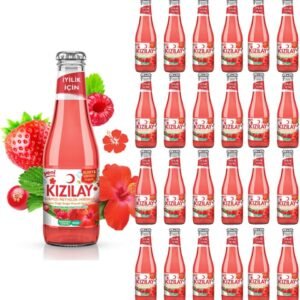 Kızılay Maden Suyu Doğal Kırmızı Meyveler Hibiskus Aromalı 200 ml x 24 Adet