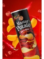 Master Potato Hot & Spicy Potato Chips Acılı ve Baharatlı Patates Cipsi 160 gr