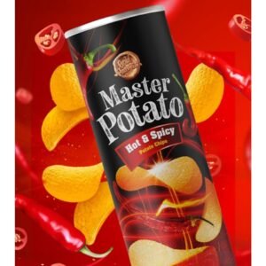 Master Potato Hot & Spicy Potato Chips Acılı ve Baharatlı Patates Cipsi 160 gr