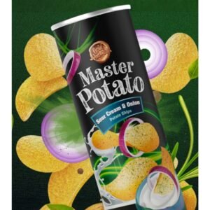 Master Potato Ekşi Krema ve Soğan Aromalı Patates Cipsi - Sour Cream & Onion Potato Chips 160 gr