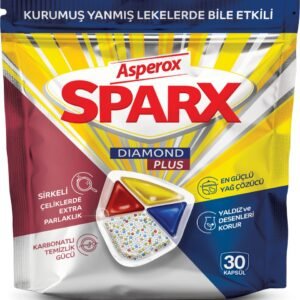 Asperox Sparx Diamond Plus Bulaşık Makinesi Kapsülü 30'lu