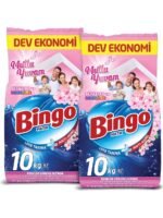 Bingo Matik 10 kg Mutlu Yuvam Renkliler ve Beyazlar Toz Çamaşır Deterjanı Ekonomi Paketi 2'li