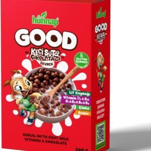 Hünnap Good Keçi Sütlü Vitaminli Çikolatalı Glutensiz Gevrek 240 Gr