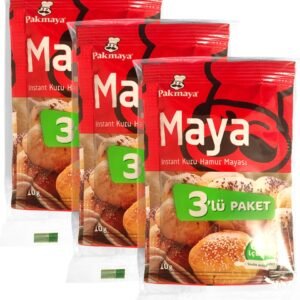 Pakmaya Instant Kuru Hamur Mayası 3 x 10 gr (3 Paket)