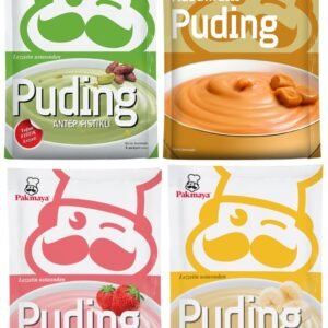 Pakmaya 4'lü Puding Seti (Karamelli, Muzlu, Çilekli, Antep Fıstıklı)