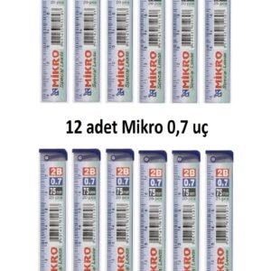 Mikro Min Kalem Ucu 0.7 Uc 2b Dereceli Cetvelli - 12 Li Paket