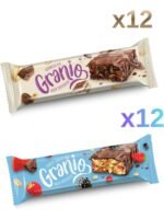 Granio Ikili Gurme (Tiramisu Aromalı ve Kırmızı Meyveli) Tahıl Bar 40 gr x 24 Adet