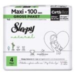Sleepy Natural Bebek Bezi 4 Numara 100 Adet Cırtlı Bez Gross Paket