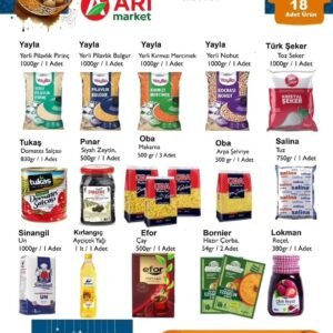 Arı Market Süper Kumanya Kolisi (18 Çeşit)