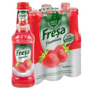 Freşa Premium Çilek 6x250ml Meyveli Soda
