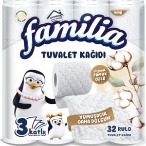 Familia Plus 32 Rulo 3 Katlı Beyaz Tuvalet Kağıdı